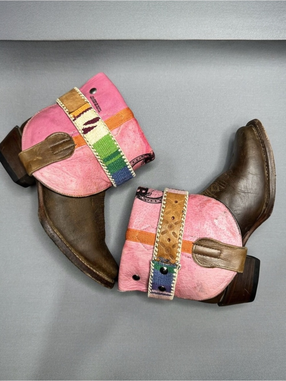 Custom Canty Boots Potro Rebelde Women's Size 6.5 Country Western Boho Cowgirl